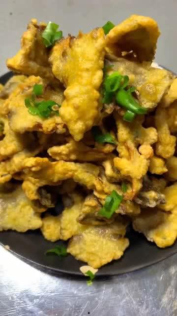 炸磨菇视频,香脆可口的家常美食制作教程